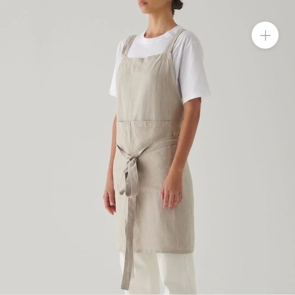 Linen Apron - Mustard - Picture 7 of 10